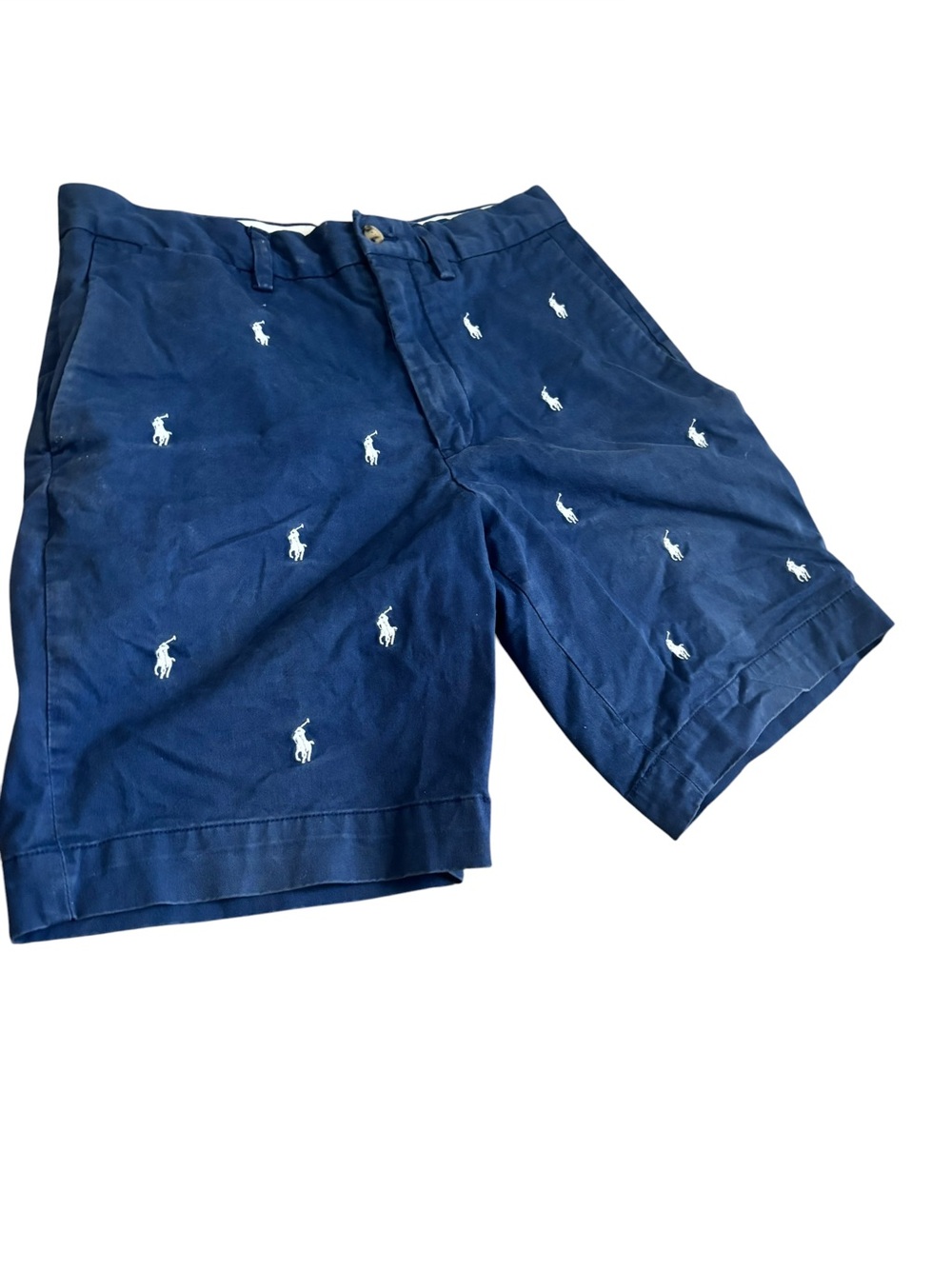 Polo by Ralph Lauren Navy Men’s Embroidered Polo Player Shorts